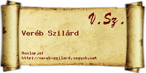 Veréb Szilárd névjegykártya